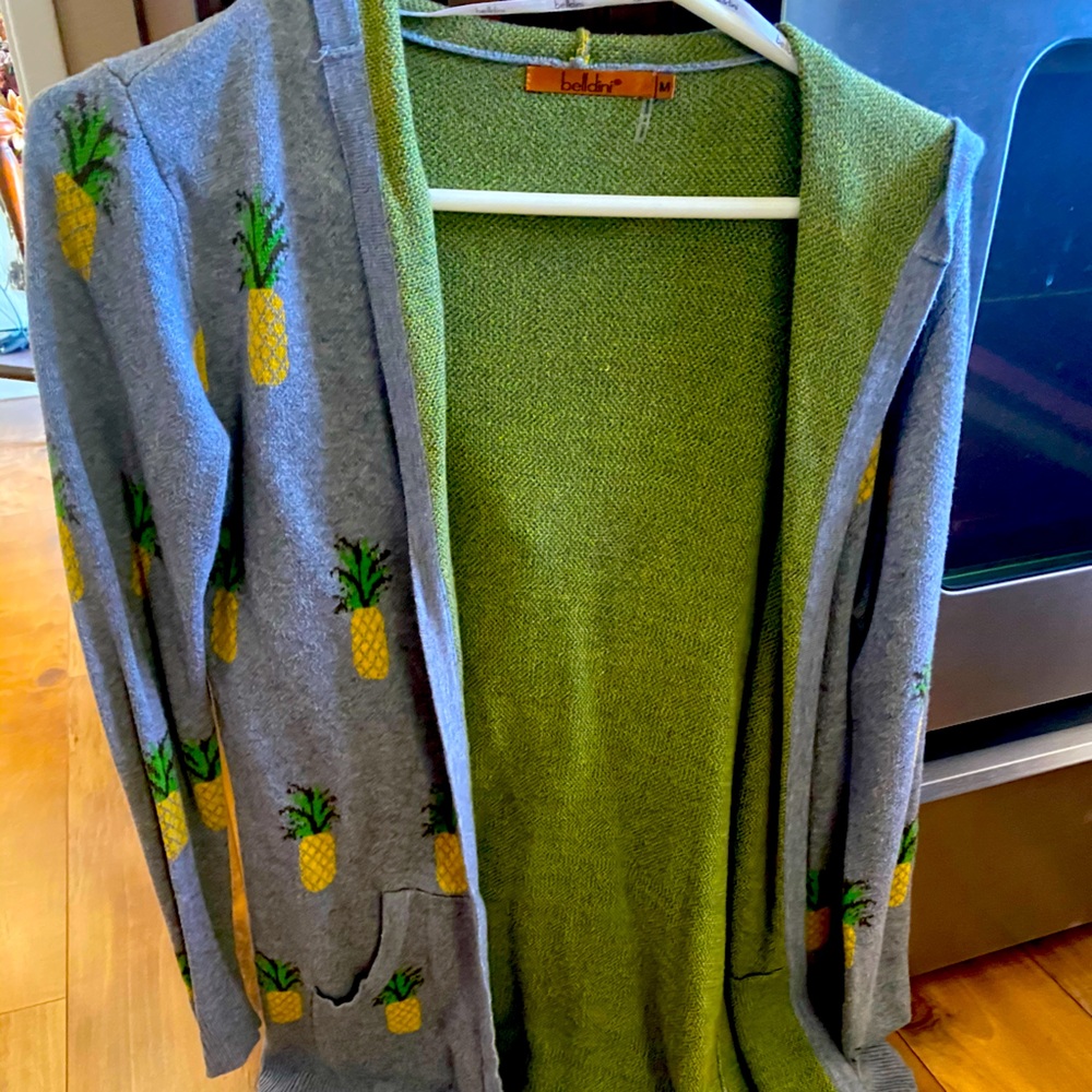 Hooded pineapple sweater